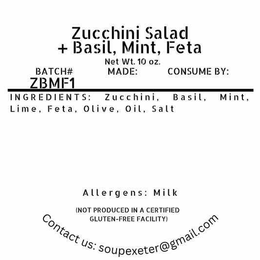 Zucchini Feta Mint Salad