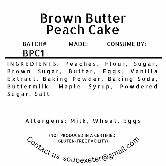 Brown Butter Peach Cake