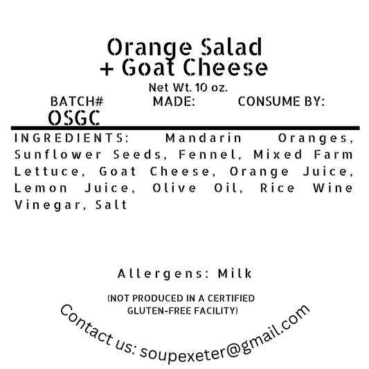 Oranges & Goat Cheese Salad