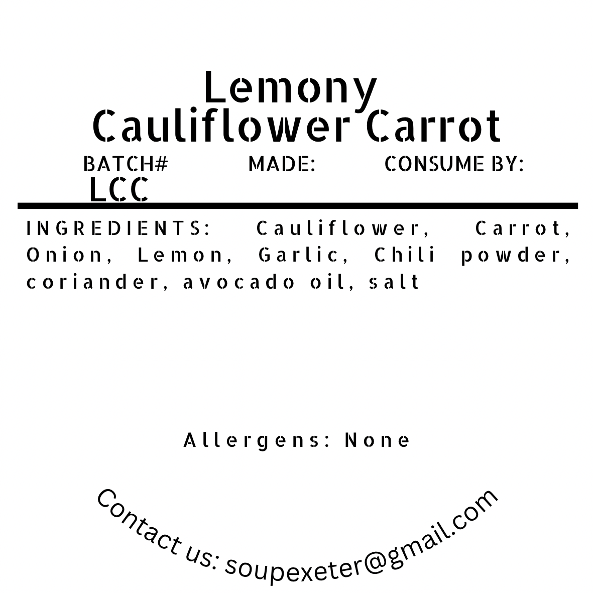 Lemony Cauliflower Carrot (V)